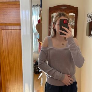 Off the shoulder sweater